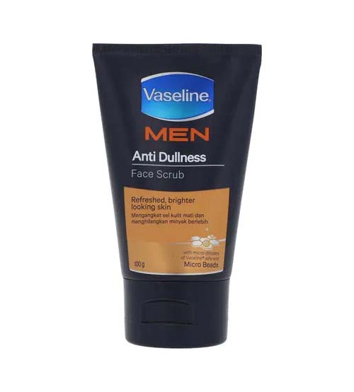New Vaseline Men Anti Dullness Face Scrub 100g